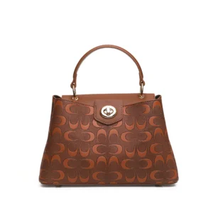 APPLES Leather Women's Handbag with Crossbody Strap|Ladies Top Handle Shoulder Bag|Women's Designer Style Handbag